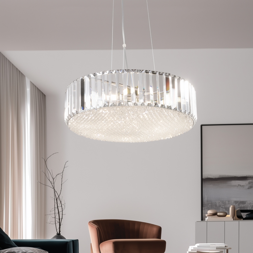 Brilagi - LED Candeeiro suspenso de cristal GLAMOUR 5xG9/42W/230V