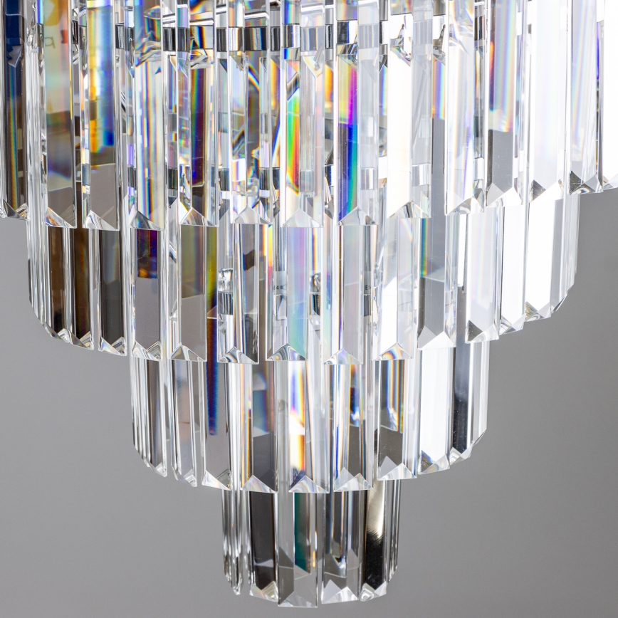 Brilagi - LED Candeeiro suspenso de cristal MOZART 5xE14/40W/230V cromado brilhante