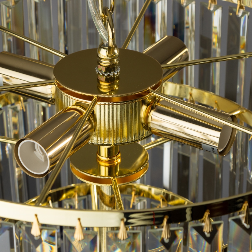 Brilagi - LED Candeeiro suspenso de cristal MOZART 5xE14/40W/230V dourado