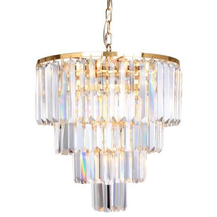 Brilagi - LED Candeeiro suspenso de cristal MOZART 5xE14/40W/230V dourado