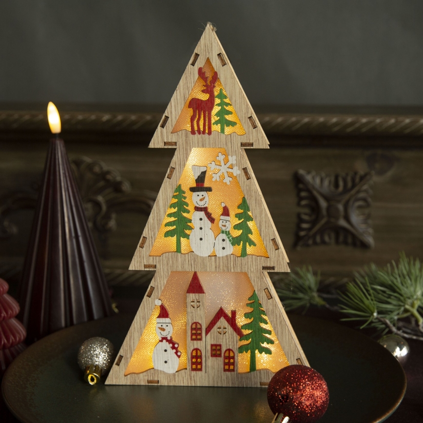 Brilagi - LED Decoração de Natal LED/2xAA Árvore
