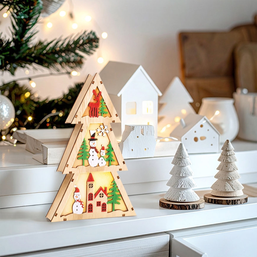 Brilagi - LED Decoração de Natal LED/2xAA Árvore