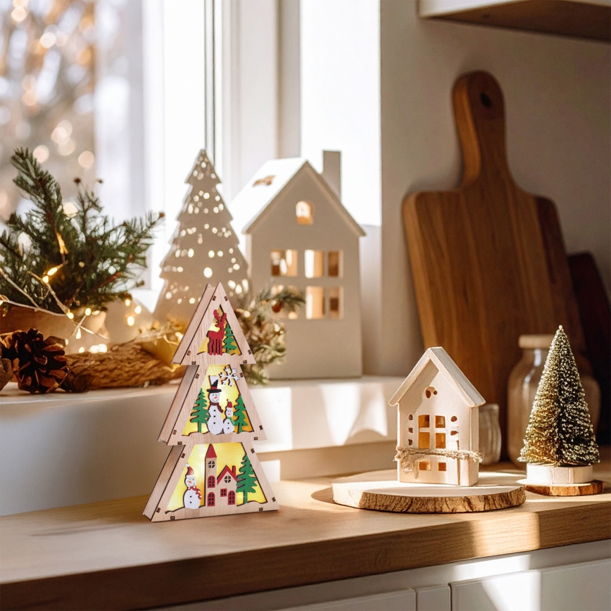 Brilagi - LED Decoração de Natal LED/2xAA Árvore