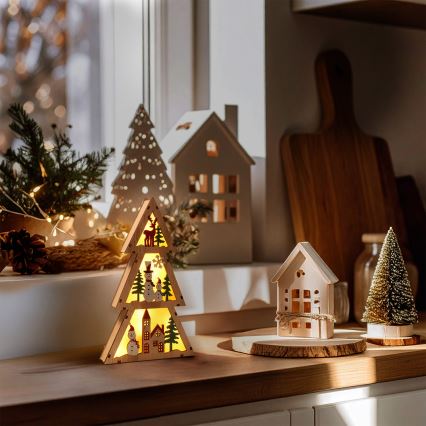 Brilagi - LED Decoração de Natal LED/2xAA Árvore