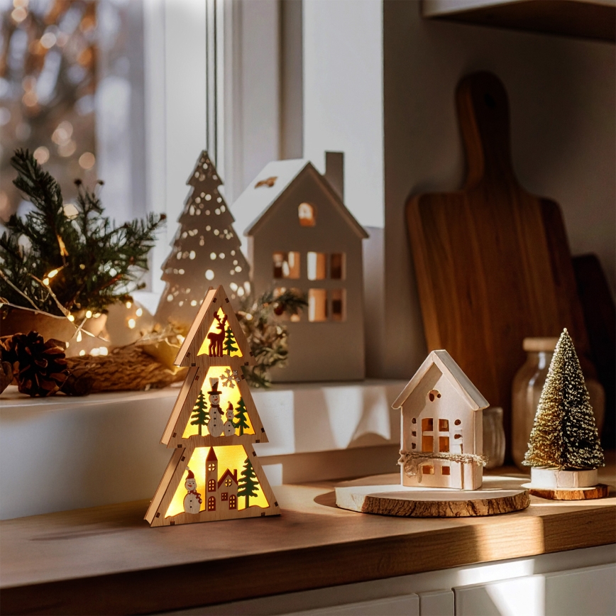 Brilagi - LED Decoração de Natal LED/2xAA Árvore