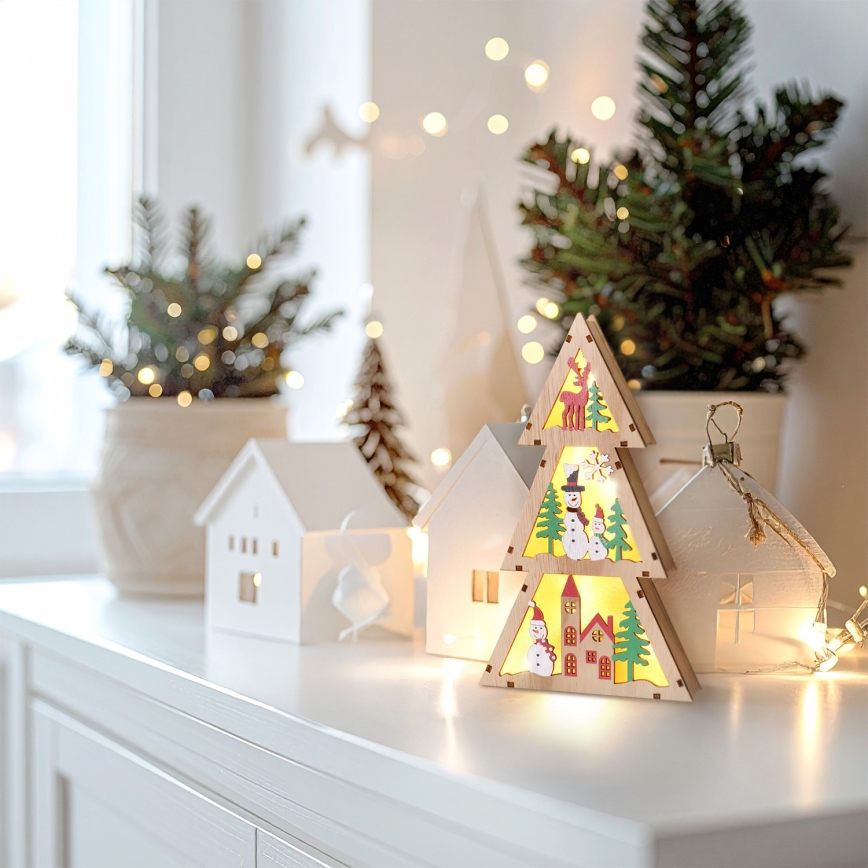 Brilagi - LED Decoração de Natal LED/2xAA Árvore