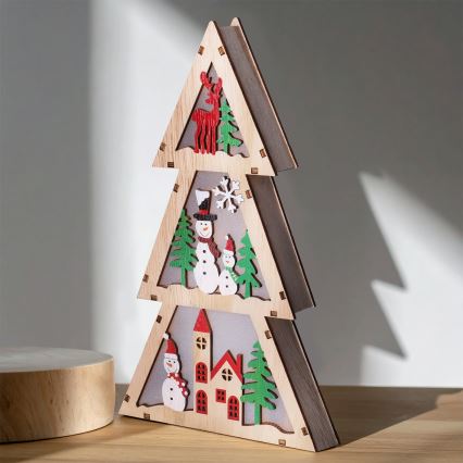 Brilagi - LED Decoração de Natal LED/2xAA Árvore