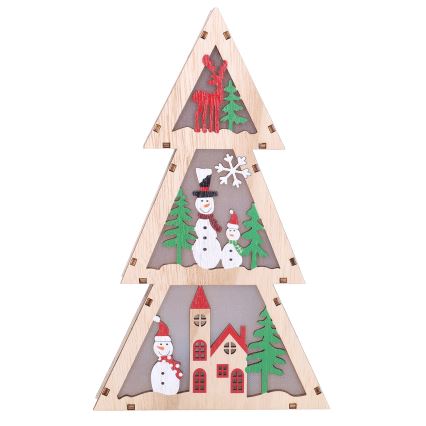 Brilagi - LED Decoração de Natal LED/2xAA Árvore