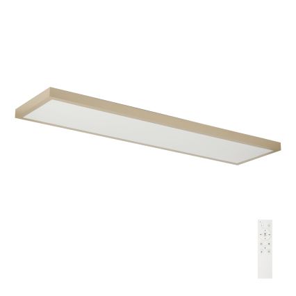 Brilagi - Candeeiro de tecto para casa de banho LED dimerizável FRAME SMART LED/50W/230V 120x30 cm 3000-6000K IP44 bege + controlo remoto