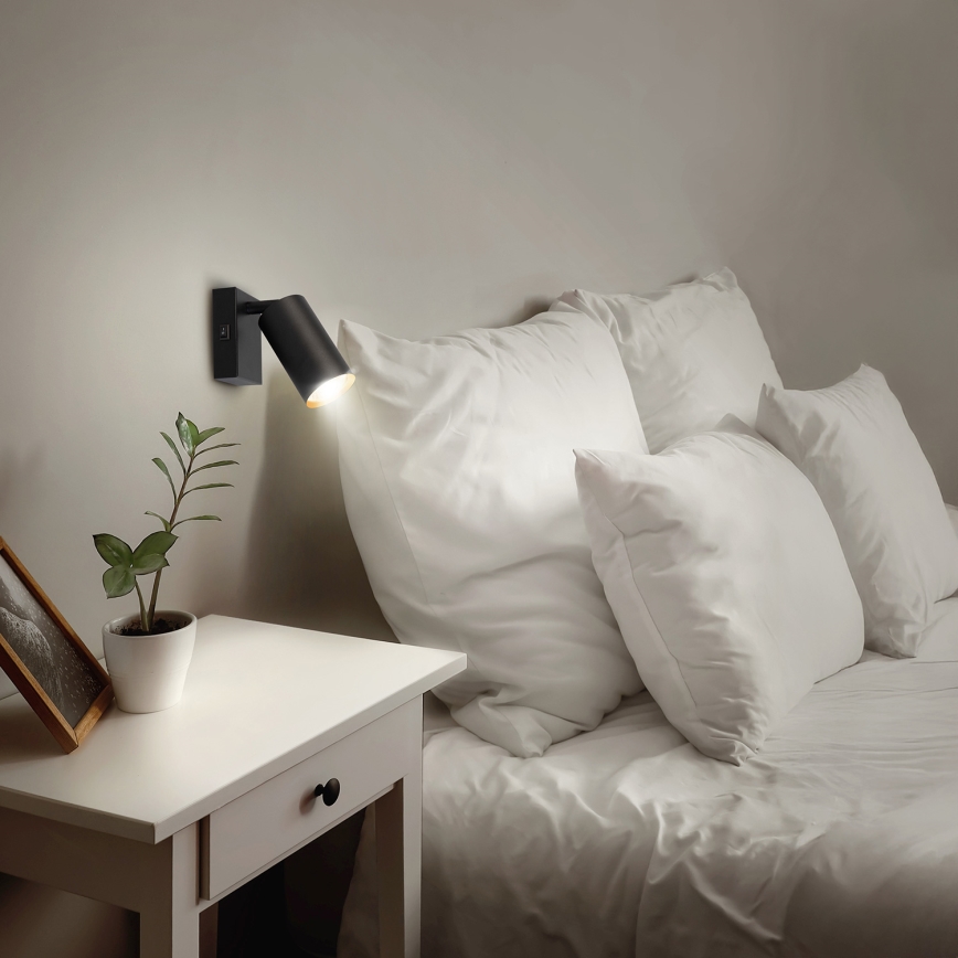Brilagi - Spot de parede LED dimerizável SELE 1xGU10/6,5W/230V 2700-6500K preto/dourado