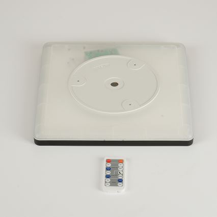 Brilagi - Luminária LED Regulável com sensor de movimento e crepúsculo ULTRA SLIM LED/18W/230V 30x30 cm + controlo remoto