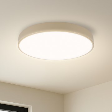 Brilagi - LED Dimmer Taklampe POOL SMART LED/48W/230V Ø 40 cm Wi-Fi Tuya bege + controle remoto