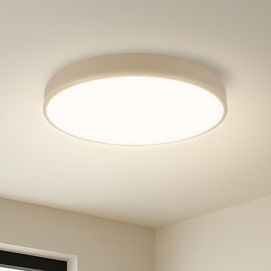 Brilagi - LED Dimmer Taklampe POOL SMART LED/48W/230V Ø 40 cm Wi-Fi Tuya bege + controle remoto