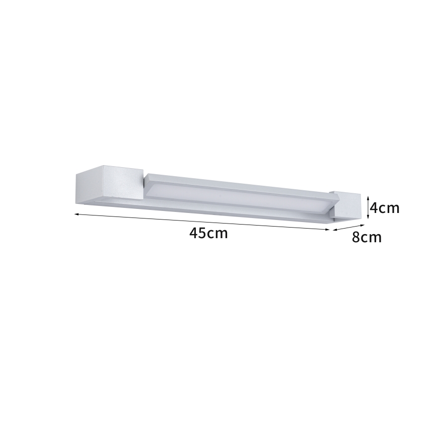 Brilagi - Iluminação LED para espelho de casa de banho AQUA LINE LED/12W/230V 45 cm IP44 cromado fosco