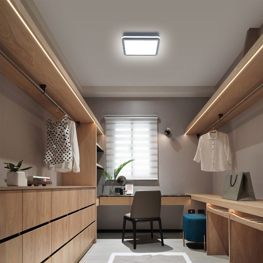 Brilagi - Luminária LED Exterior com Sensor de Movimento BENE LED/24W/230V 26x26 cm antracite IP54