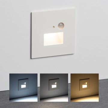 Brilagi - LED Iluminação de escada com um sensor de movimento JACK LED/1,5W/230V 3000K/4000K/6500K branco