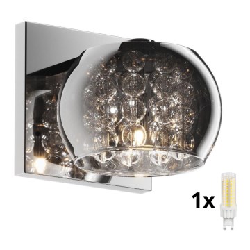 Brilagi - LED Iluminação de parede de cristal JEWEL 1xG9/42W/230V