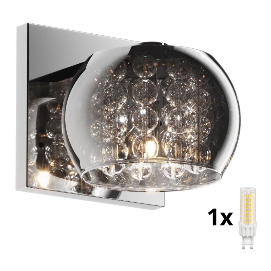 Brilagi - LED Iluminação de parede de cristal JEWEL 1xG9/42W/230V