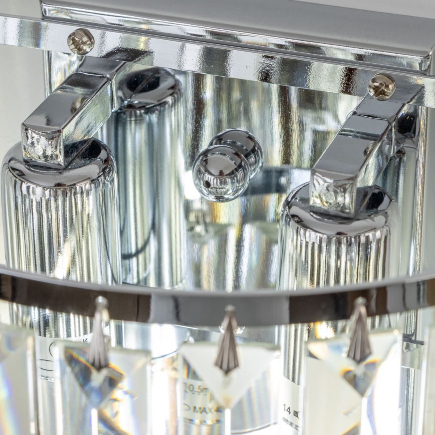 Brilagi - LED Iluminação de parede de cristal MOZART 2xE14/40W/230V cromado brilhante