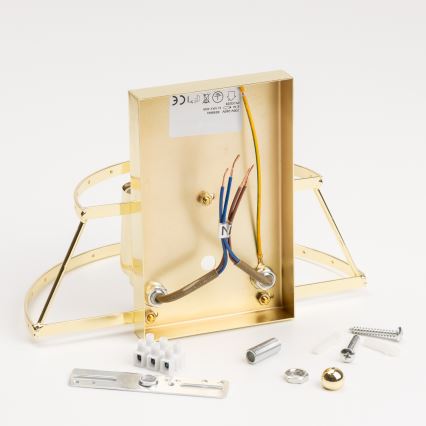 Brilagi - LED Iluminação de parede de cristal MOZART 2xE14/40W/230V dourado