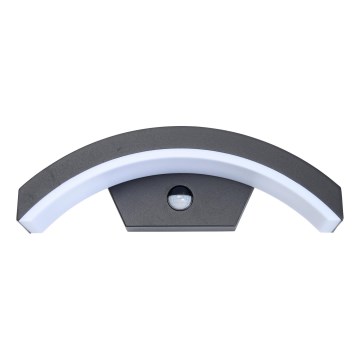 Brilagi - LED Iluminação de parede exterior com sensor ARCELO LED/8W/230V IP54