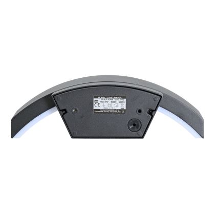 Brilagi - LED Iluminação de parede exterior com sensor ARCELO LED/8W/230V IP54
