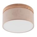Brilagi - LED Iluminação de teto BELLADONNA 1xE27/15W/230V bege/carvalho