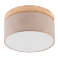 Brilagi - LED Iluminação de teto BELLADONNA 1xE27/15W/230V bege/pinho