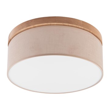Brilagi - LED Iluminação de teto BELLADONNA 2xE27/15W/230V bege/carvalho