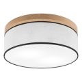 Brilagi - LED Iluminação de teto BELLADONNA 2xE27/15W/230V diâmetro 40 cm branco/carvalho