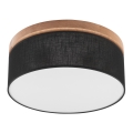 Brilagi - LED Iluminação de teto BELLADONNA 2xE27/15W/230V preto/carvalho