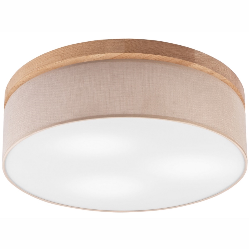 Brilagi - LED Iluminação de teto BELLADONNA 3xE27/15W/230V bege/carvalho