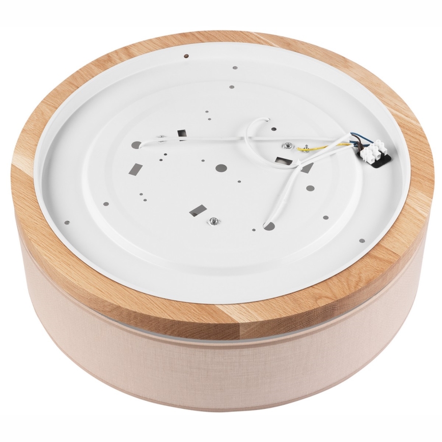 Brilagi - LED Iluminação de teto BELLADONNA 3xE27/15W/230V bege/carvalho