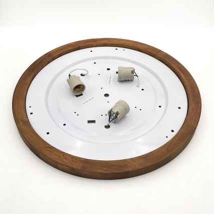 Brilagi - LED Iluminação de teto BELLADONNA 3xE27/15W/230V diâmetro 50 cm branco/carvalho cereja