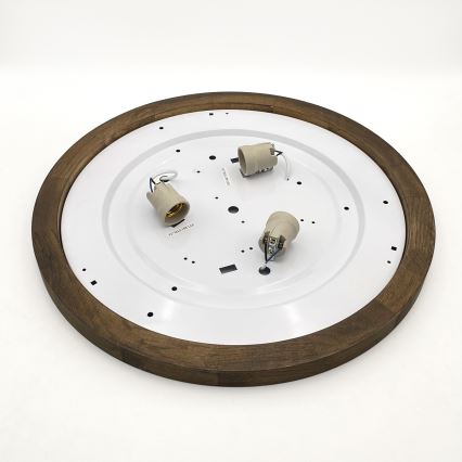 Brilagi - LED Iluminação de teto BELLADONNA 3xE27/15W/230V diâmetro 50 cm branco/carvalho