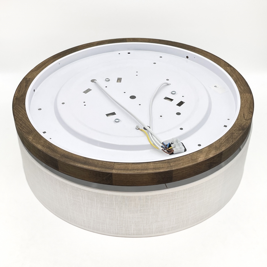 Brilagi - LED Iluminação de teto BELLADONNA 3xE27/15W/230V diâmetro 50 cm branco/carvalho