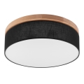 Brilagi - LED Iluminação de teto BELLADONNA 3xE27/15W/230V preto/carvalho