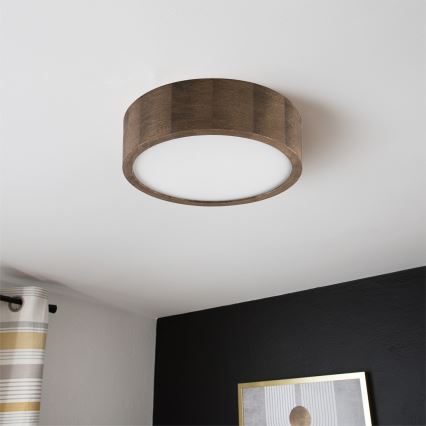 Brilagi - LED Iluminação de teto CARVALHO 1xE27/60W/230V carvalho diâmetro 27 cm