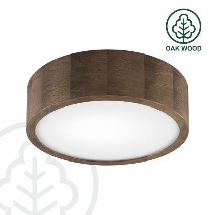 Brilagi - LED Iluminação de teto CARVALHO 1xE27/60W/230V carvalho diâmetro 27 cm
