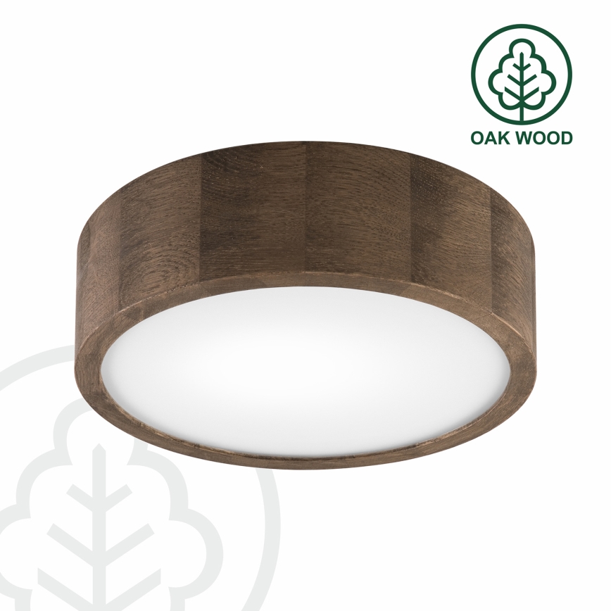 Brilagi - LED Iluminação de teto CARVALHO 1xE27/60W/230V carvalho diâmetro 27 cm