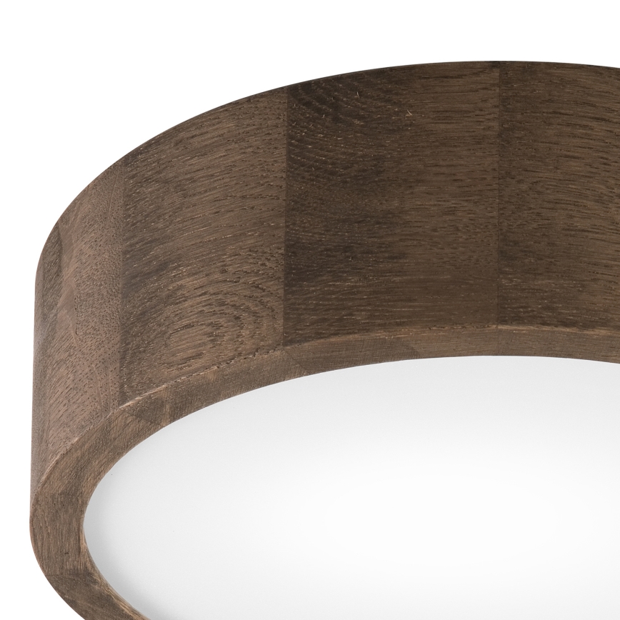 Brilagi - LED Iluminação de teto CARVALHO 1xE27/60W/230V carvalho diâmetro 27 cm