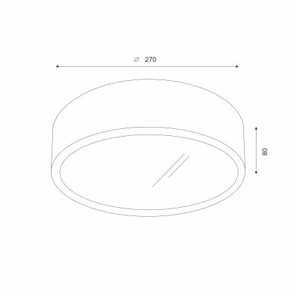 Brilagi - LED Iluminação de teto CARVALHO 1xE27/60W/230V carvalho diâmetro 27 cm