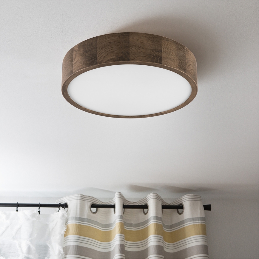 Brilagi - LED Iluminação de teto CARVALHO 2xE27/60W/230V carvalho diâmetro 37 cm