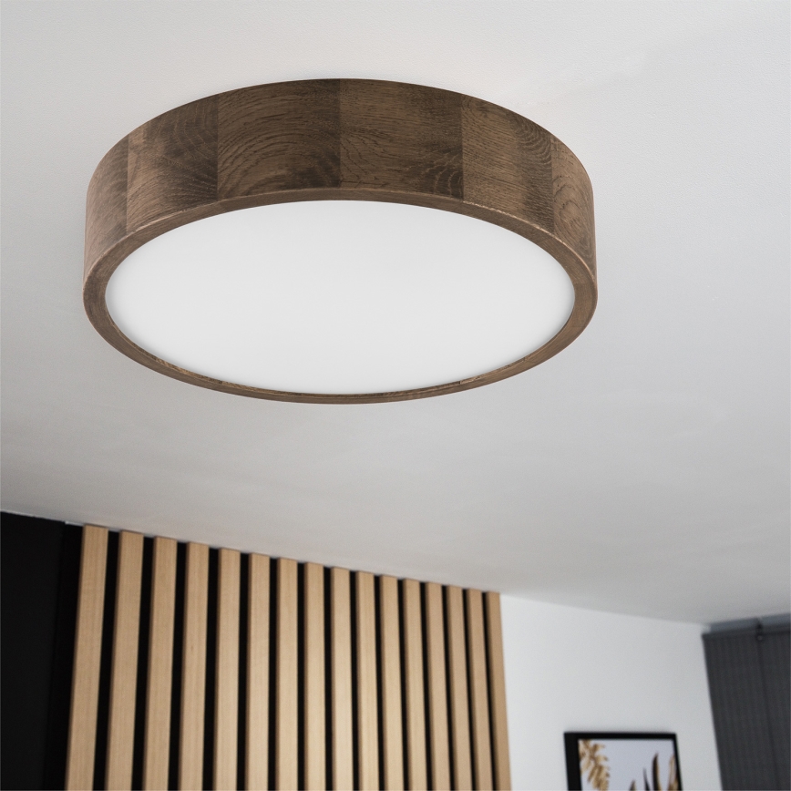 Brilagi - LED Iluminação de teto CARVALHO 2xE27/60W/230V carvalho diâmetro 37 cm
