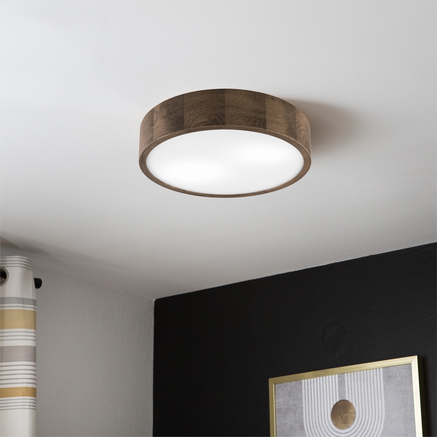 Brilagi - LED Iluminação de teto CARVALHO 2xE27/60W/230V carvalho diâmetro 37 cm