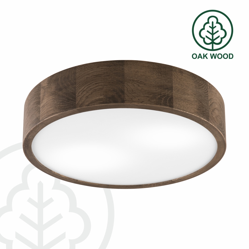 Brilagi - LED Iluminação de teto CARVALHO 2xE27/60W/230V carvalho diâmetro 37 cm