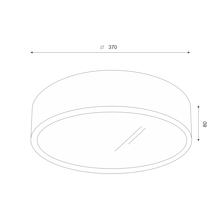 Brilagi - LED Iluminação de teto CARVALHO 2xE27/60W/230V carvalho diâmetro 37 cm
