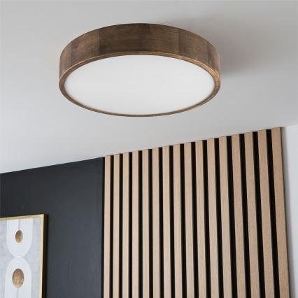 Brilagi - LED Iluminação de teto CARVALHO 3xE27/60W/230V carvalho diâmetro 47 cm