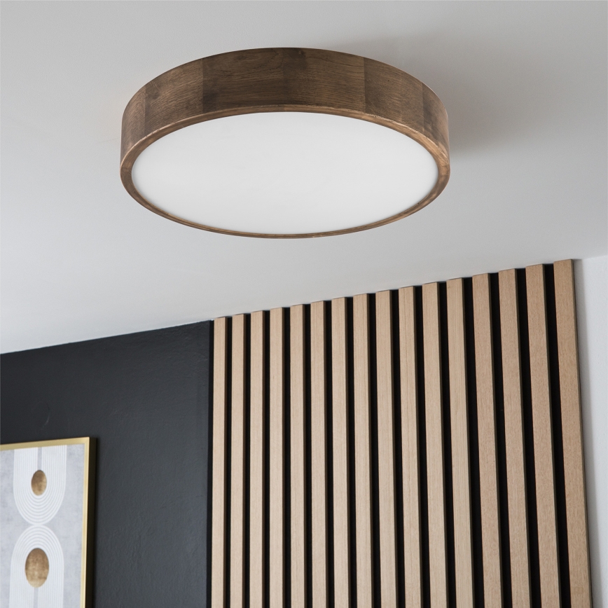 Brilagi - LED Iluminação de teto CARVALHO 3xE27/60W/230V carvalho diâmetro 47 cm