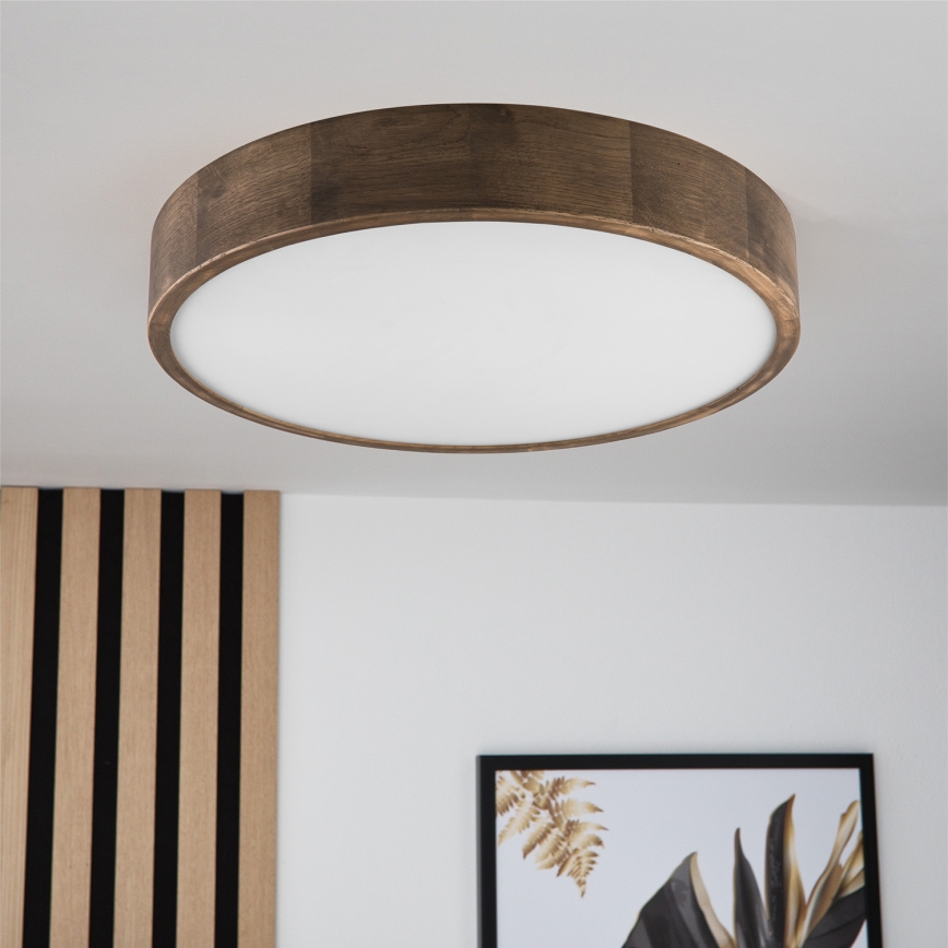 Brilagi - LED Iluminação de teto CARVALHO 3xE27/60W/230V carvalho diâmetro 47 cm